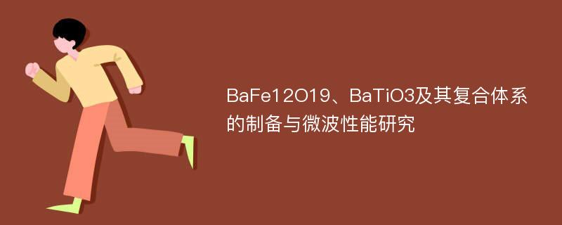 BaFe12O19、BaTiO3及其复合体系的制备与微波性能研究