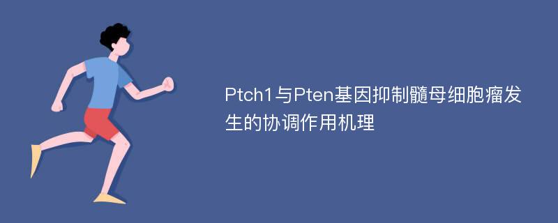 Ptch1与Pten基因抑制髓母细胞瘤发生的协调作用机理