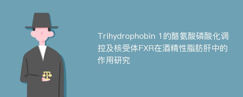 Trihydrophobin 1的酪氨酸磷酸化调控及核受体FXR在酒精性脂肪肝中的作用研究