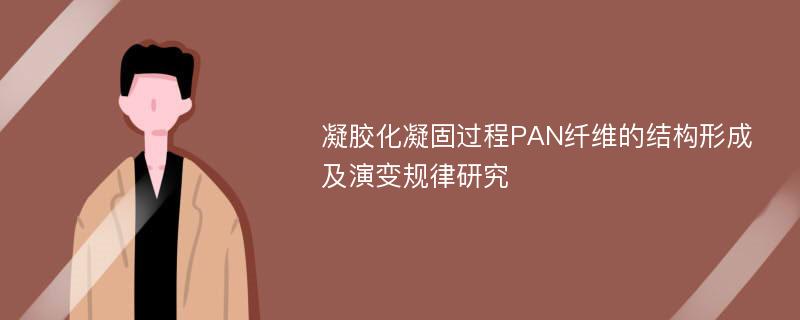 凝胶化凝固过程PAN纤维的结构形成及演变规律研究