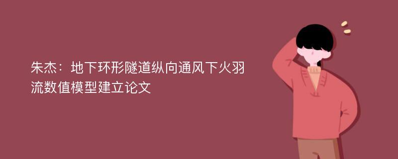 朱杰：地下环形隧道纵向通风下火羽流数值模型建立论文