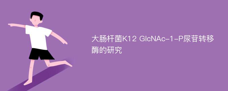 大肠杆菌K12 GlcNAc-1-P尿苷转移酶的研究