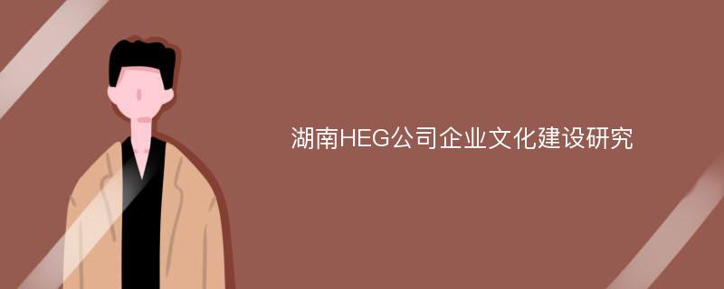 湖南HEG公司企业文化建设研究