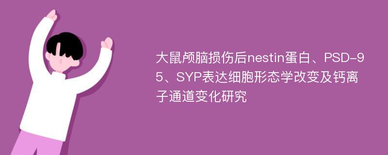 大鼠颅脑损伤后nestin蛋白、PSD-95、SYP表达细胞形态学改变及钙离子通道变化研究