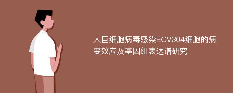 人巨细胞病毒感染ECV304细胞的病变效应及基因组表达谱研究