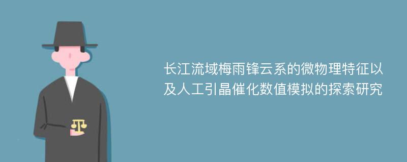 长江流域梅雨锋云系的微物理特征以及人工引晶催化数值模拟的探索研究