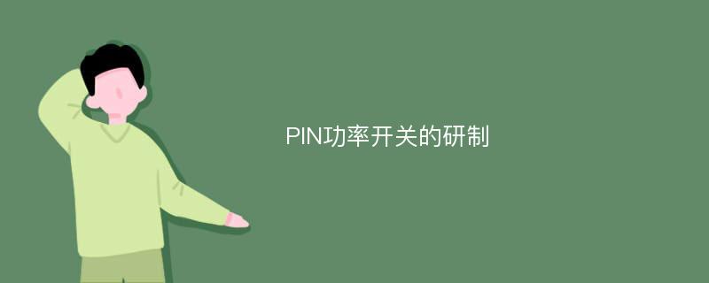 PIN功率开关的研制