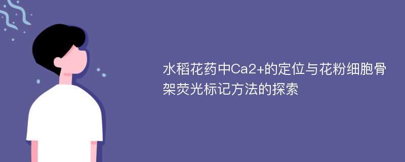 水稻花药中Ca2+的定位与花粉细胞骨架荧光标记方法的探索