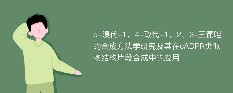 5-溴代-1，4-取代-1，2，3-三氮唑的合成方法学研究及其在cADPR类似物结构片段合成中的应用