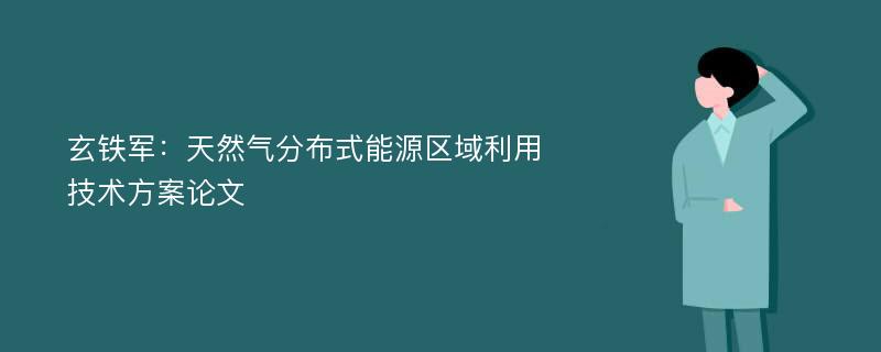 玄铁军：天然气分布式能源区域利用技术方案论文