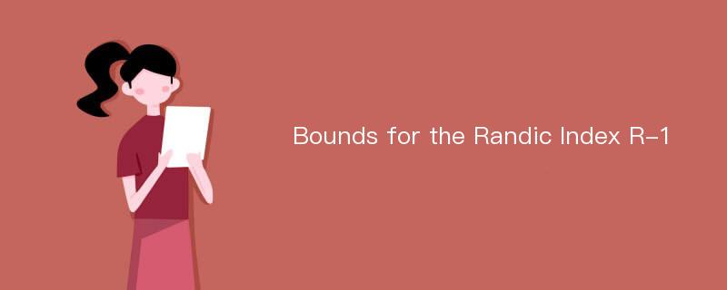 Bounds for the Randic Index R-1