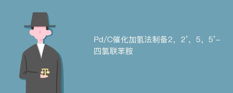 Pd/C催化加氢法制备2，2’，5，5’-四氯联苯胺