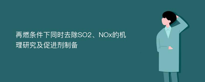 再燃条件下同时去除SO2、NOx的机理研究及促进剂制备