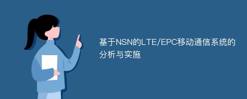 基于NSN的LTE/EPC移动通信系统的分析与实施